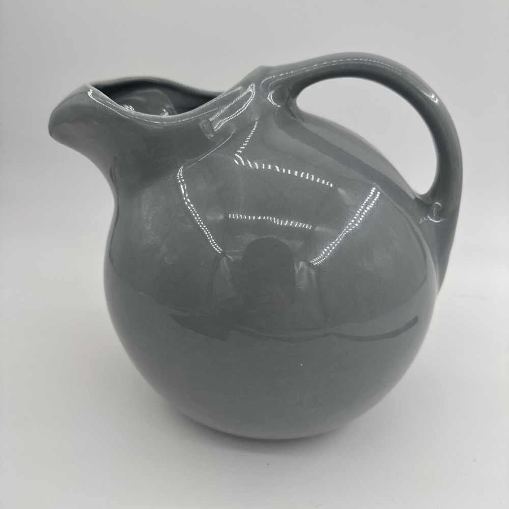 Pitcher‎ Imperial Pottery Gray Handcrafted Joplin MO 7.5×9.5×8″ Decorative VTG